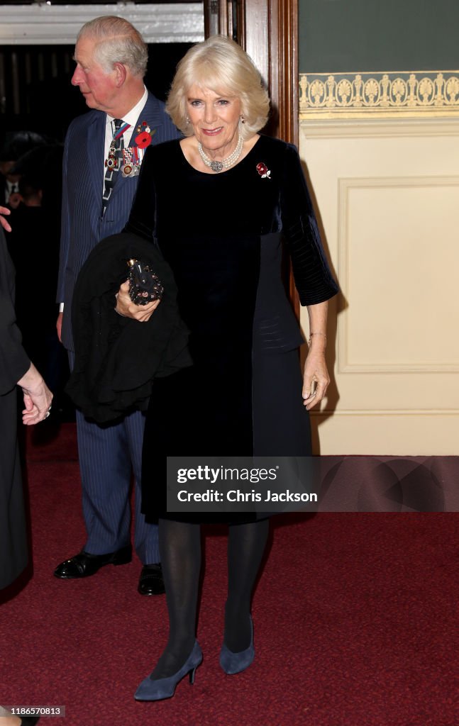 The Queen And Members Of The Royal Family Attend The Annual Royal British Legion Festival Of Remembrance