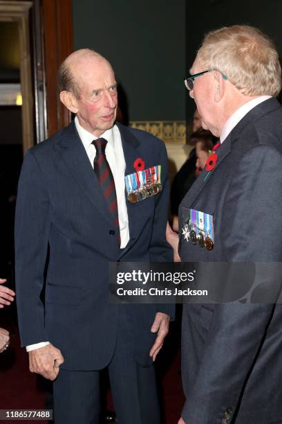 Prince Edward, Duke of Kent attends the annual Royal British Legion Festival of Remembrance at the Royal Albert Hall on November 09, 2019 in London,...