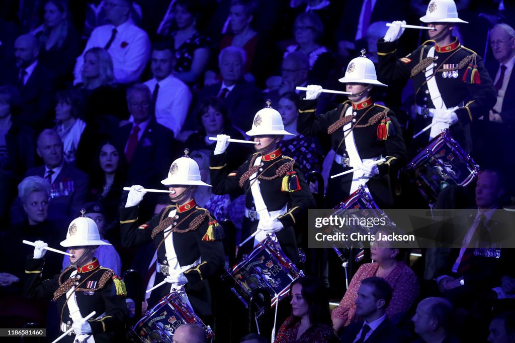 The Queen And Members Of The Royal Family Attend The Annual Royal British Legion Festival Of Remembrance