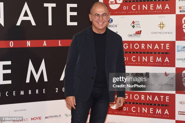 Ferzan Ozpetek attends a photocall during the 41th Giornate Professionali del Cinema Sorrento Italy on 5 December 2019.