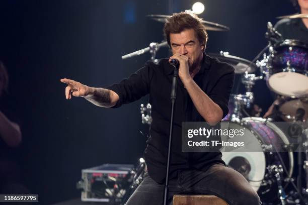 Campino of the Toten Hosen performs at the 1Live Krone radio award at Jahrhunderthalle on December 5, 2019 in Bochum, Germany.