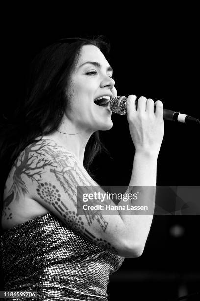 Vanessa Amorosi performs at One Electric Day 2019 on Cockatoo Island on November 09, 2019 in Sydney, Australia.