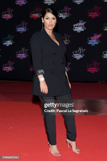 Ayem Nour attends the 21st NRJ Music Awards at Palais des Festivals on November 09, 2019 in Cannes, France.