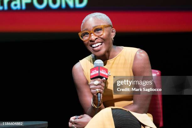 Actress Cynthia Erivo attends the SAG-AFTRA Foundation Conversations: "Harriet" at The Robin Williams Center on November 09, 2019 in New York City.