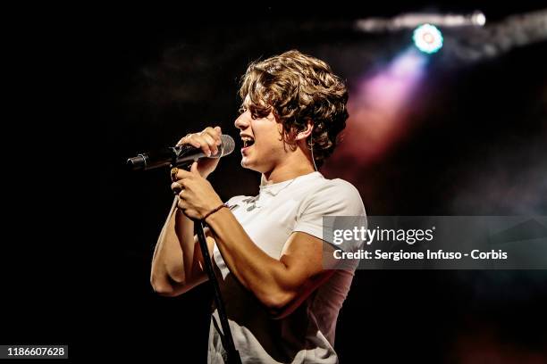 Bradley Simpson of The Vamps performs on stage at Fabrique Club on November 9, 2019 in Milan, Italy.