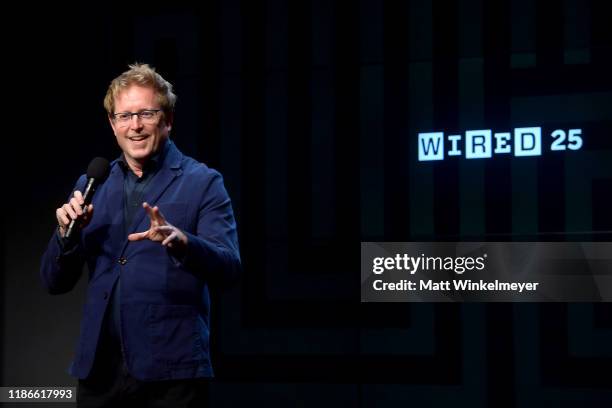 Andrew Stanton speaks onstage at the WIRED25 Summit 2019 - Day 2 at Commonwealth Club on November 09, 2019 in San Francisco, California.