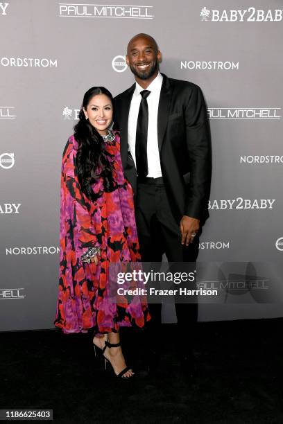 Vanessa Laine Bryant and Kobe Bryant attend the 2019 Baby2Baby Gala presented by Paul Mitchell at 3LABS on November 09, 2019 in Culver City,...