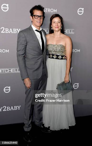 Johnny Knoxville and Naomi Nelson attend the 2019 Baby2Baby Gala presented by Paul Mitchell at 3LABS on November 09, 2019 in Culver City, California.