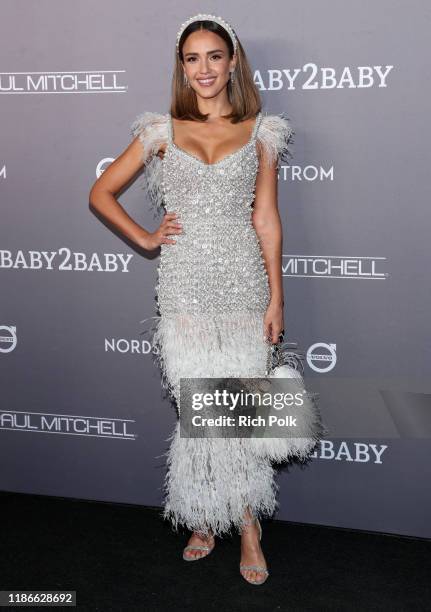 Jessica Alba attends the 2019 Baby2Baby Gala presented by Paul Mitchell on November 09, 2019 in Los Angeles, California.