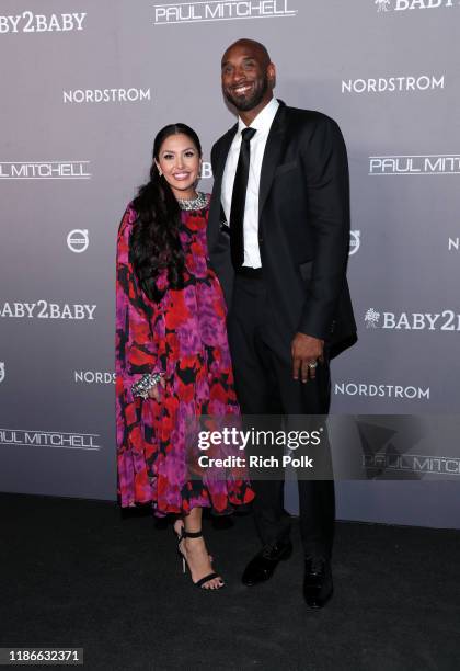 Vanessa Laine Bryant and Kobe Bryant attend the 2019 Baby2Baby Gala presented by Paul Mitchell on November 09, 2019 in Los Angeles, California.
