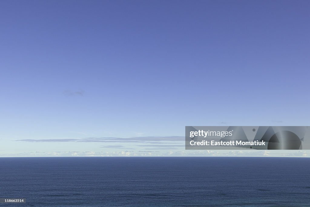 Calm sea and clear sky, South Pacific, Australia