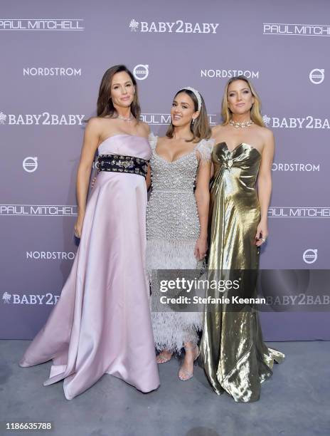 Jennifer Garner, Jessica Alba and Kate Hudson attend the 2019 Baby2Baby Gala presented by Paul Mitchell on November 09, 2019 in Los Angeles,...
