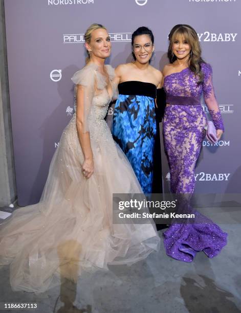 Molly Sims, Ali Wong and Paula Abdul attend the 2019 Baby2Baby Gala presented by Paul Mitchell on November 09, 2019 in Los Angeles, California.