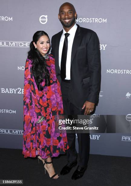 Vanessa Laine Bryant and Kobe Bryant arrives at the 2019 Baby2Baby Gala Presented By Paul Mitchell at 3LABS on November 09, 2019 in Culver City,...