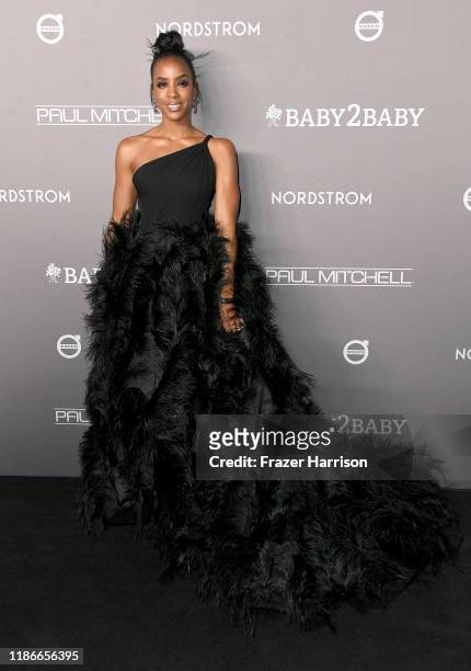 Kelly Rowland attends 2019 Baby2Baby Gala Presented By Paul Mitchell at 3LABS on November 09, 2019 in Culver City, California.