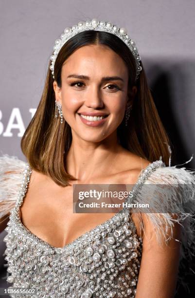 Jessica Alba attends 2019 Baby2Baby Gala Presented By Paul Mitchell at 3LABS on November 09, 2019 in Culver City, California.