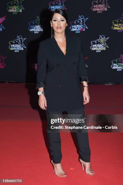 Ayem Nour attends the 21st NRJ Music Awards At Palais des Festivals on November 09, 2019 in Cannes, France.