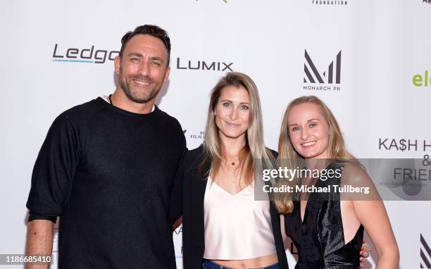 Taymour Ghazi, Gabrielle Stone and Lisa Siewert attend the Kash Hovey and Friends Film Block at Film Fest LA at Regal Cinemas L.A. LIVE Stadium 14 on...