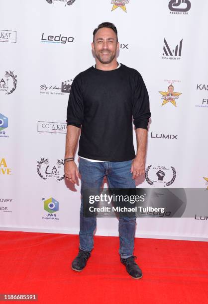 Taymour Ghazi attends the Kash Hovey and Friends Film Block at Film Fest LA at Regal Cinemas L.A. LIVE Stadium 14 on November 09, 2019 in Los...