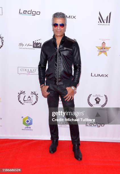 Medi Em attends the Kash Hovey and Friends Film Block at Film Fest LA at Regal Cinemas L.A. LIVE Stadium 14 on November 09, 2019 in Los Angeles,...