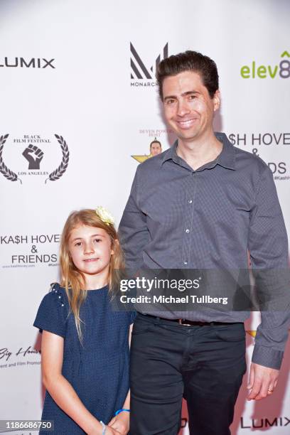 Klaire Milford and Drew Milford attend the Kash Hovey and Friends Film Block at Film Fest LA at Regal Cinemas L.A. LIVE Stadium 14 on November 09,...