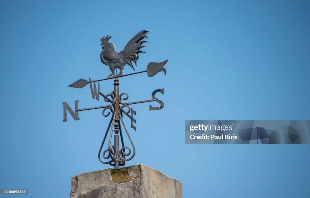 Weather vane to indicate wind direction, Mokra Gora in Western Serbia