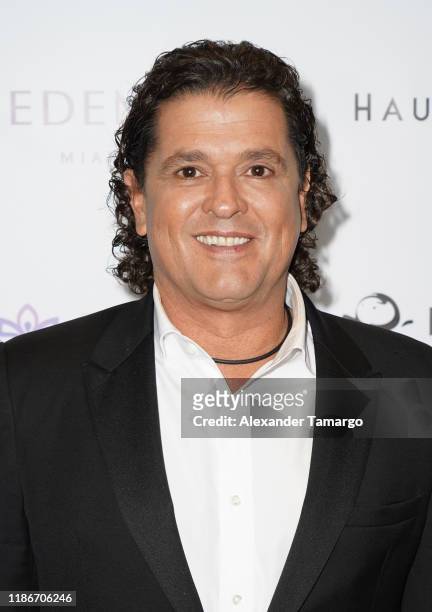 Carlos Vives is seen at the Global Gift Gala during Art Basel 2019 at the Eden Roc Hotel on December 5, 2019 in Miami Beach, Florida.