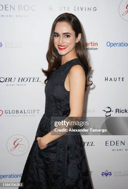 Alicia Sanz is seen at the Global Gift Gala during Art Basel 2019 at the Eden Roc Hotel on December 5, 2019 in Miami Beach, Florida.