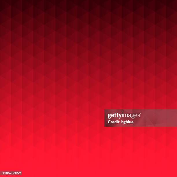 abstract geometric background - mosaic with triangle patterns - red gradient - mosaic stock illustrations