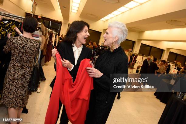 Perrey Reeves and Maye Musk attend Shop For Success Benefiting Dress For Success VIP Grand Opening on December 5, 2019 in Los Angeles, California.