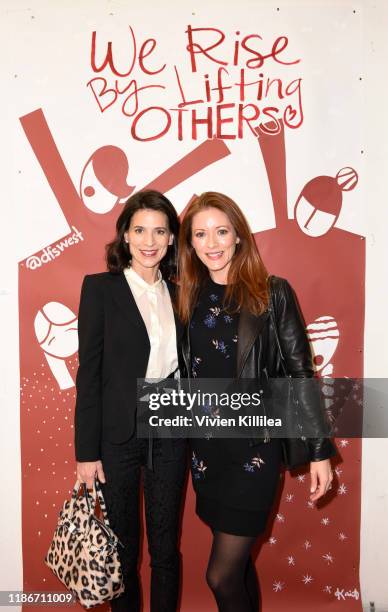 Perrey Reeves and Elizabeth Bogush attend Shop For Success Benefiting Dress For Success VIP Grand Opening on December 5, 2019 in Los Angeles,...