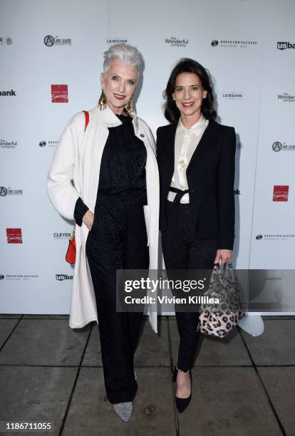 Maye Musk and Perrey Reeves attend Shop For Success Benefiting Dress For Success VIP Grand Opening on December 5, 2019 in Los Angeles, California.