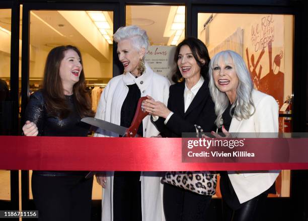 Director of Dress for Success Worldwide West Lesley Brillhart, Maye Musk, Perrey Reeves and Dress for Success Worldwide-West, Event Chair Susan...