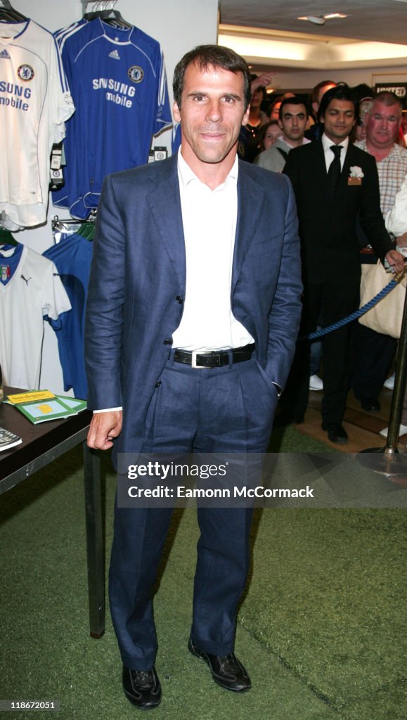 Gianfranco Zola - Harrod's Photocall - June 25, 2007