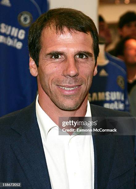 Gianfranco Zola during a photocall at Harrod's, London, England, on June 25, 2007.