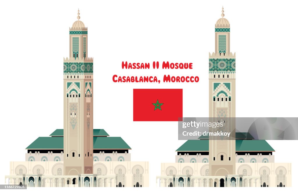 Hassan II-moskee, Casablanca, Marokko