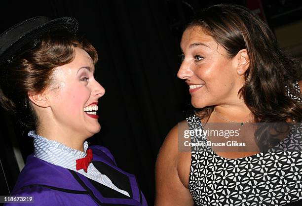 Megan Osterhaus as "Mary Poppins" and Jo Frost, The Supernanny