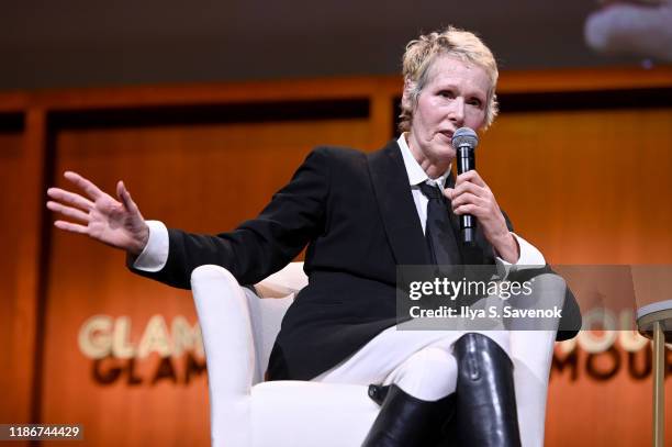 Jean Carroll speaks onstage during the How to Write Your Own Life panel at the 2019 Glamour Women Of The Year Summit at Alice Tully Hall on November...