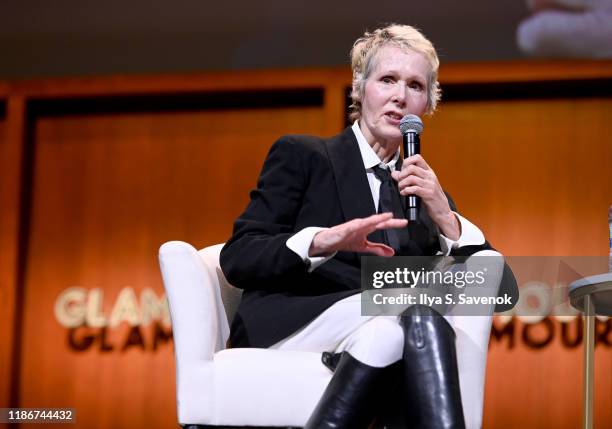 Jean Carroll speaks onstage during the How to Write Your Own Life panel at the 2019 Glamour Women Of The Year Summit at Alice Tully Hall on November...