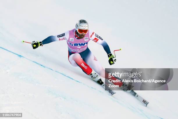Adrien Theaux of France in action during the Audi FIS Alpine Ski World Cup Men's Super G on December 6, 2019 in Beaver Creek USA.