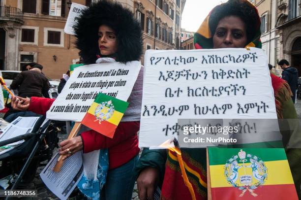 Ethiopians of the Christian Orthodox Church of Tewahedo in Italy are calling for an end to the persecution of Christians in Ethiopia during a protest...
