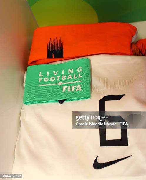 View inside the dressing room of Netherlands before the quarter-final match between Netherlands and Paraguay in the FIFA U-17 World Cup Brazil at...