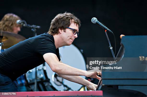 Ben Folds performs during the Dave Matthews Band Caravan at Lakeside on July 9, 2011 in Chicago, Illinois.