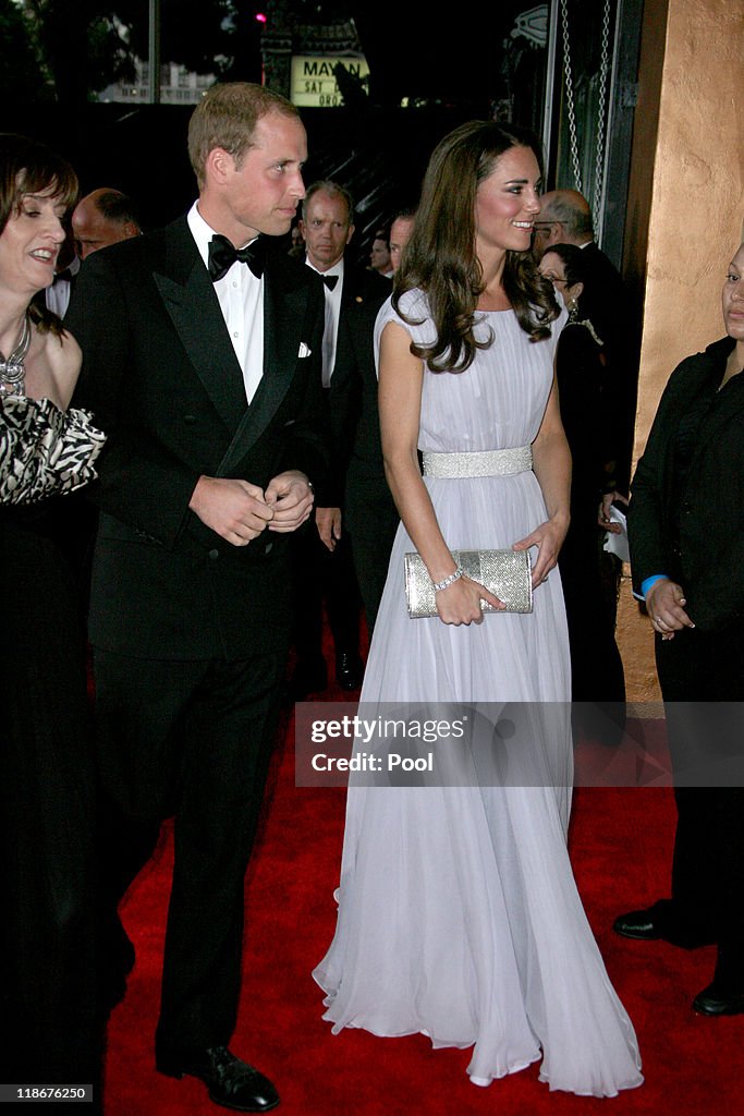The Duke and Duchess of Cambridge Attend BAFTA Brits To Watch Event