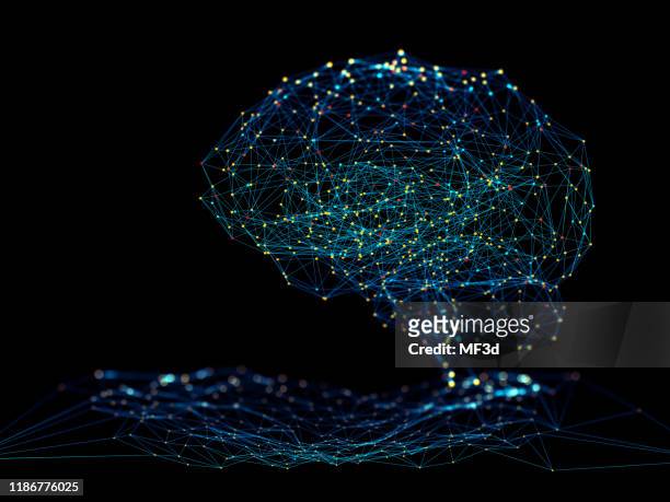 concept van kunstmatige intelligentie - synapse stockfoto's en -beelden