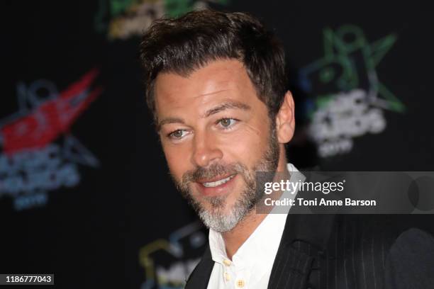 Christophe Mae attends the 21st NRJ Music Awards At Palais des Festivals on November 09, 2019 in Cannes, France.