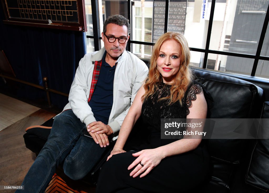 Rufus Sewell and Chelah Horsdal in the Heineken Green Room at Vulture