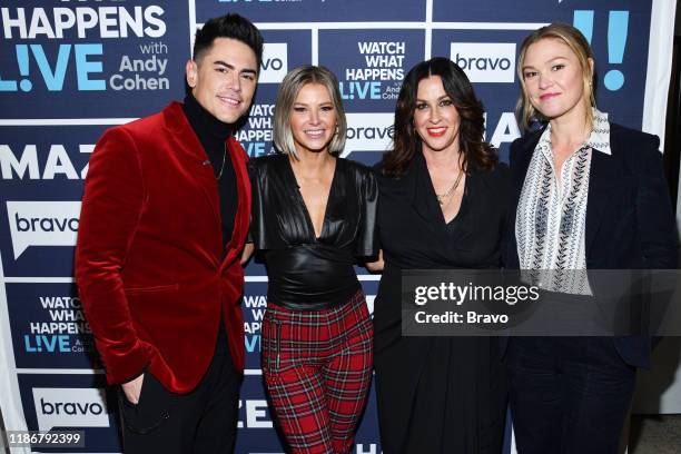 Episode 16198 -- Pictured: Tom Sandoval, Ariana Madix, Alanis Morissette, Julia Stiles --