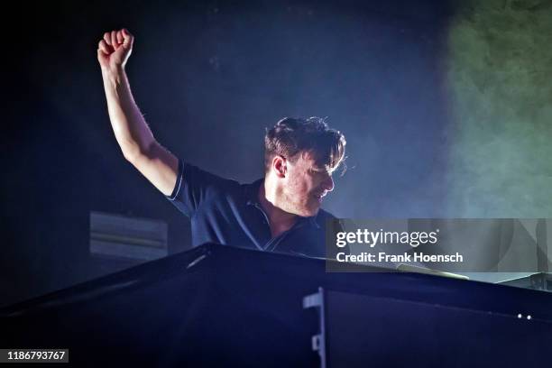 Austrian DJ Parov Stelar performs live on stage during a concert at the Max-Schmeling-Halle on December 6, 2019 in Berlin, Germany.