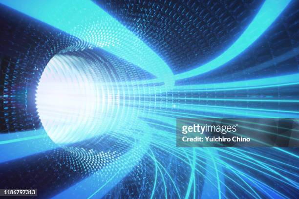 internet speed in tunnel - broadband speed ストックフォトと画像
